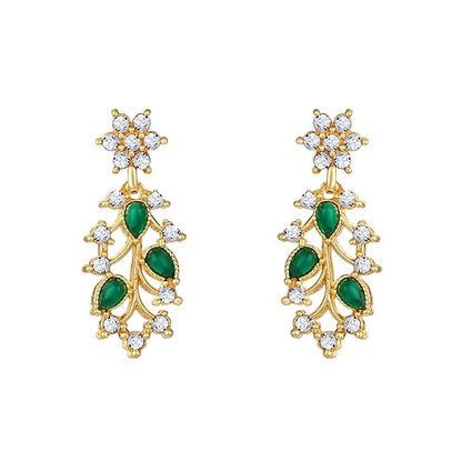 Diamond AD with Colorful Crystal Necklace Jewellery Set for Women/Girls | Perfect for Weddings, Parties & Festive Occasions