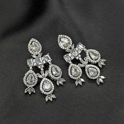 Necklace Set for Women | Pear Drop Choker Set with Matching Earrings | Bridal Wedding Party Jewelry Set